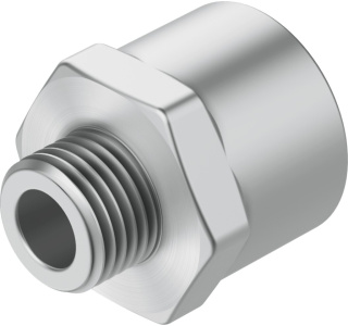 Redukcia, vonkajší, vnútorný BSPP (G) Závit, Mosadz, FESTO